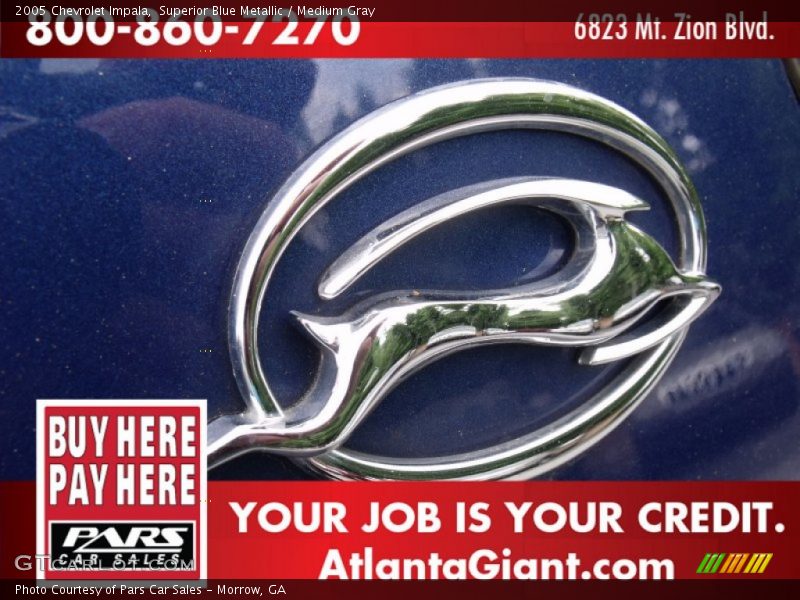 Superior Blue Metallic / Medium Gray 2005 Chevrolet Impala