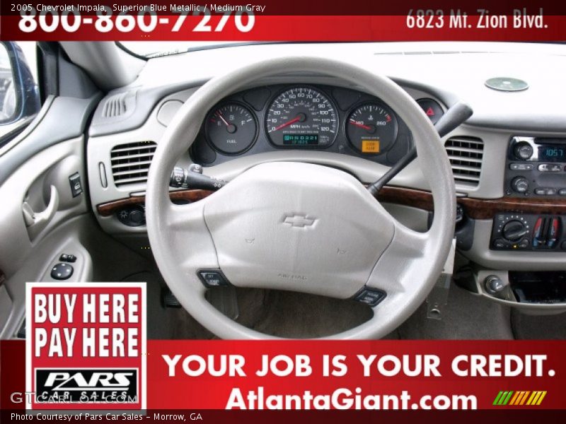 Superior Blue Metallic / Medium Gray 2005 Chevrolet Impala