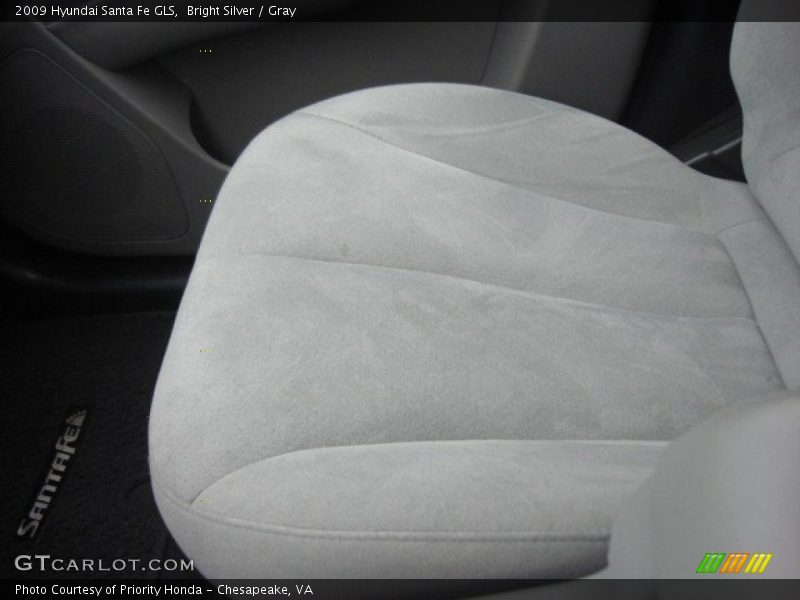 Bright Silver / Gray 2009 Hyundai Santa Fe GLS