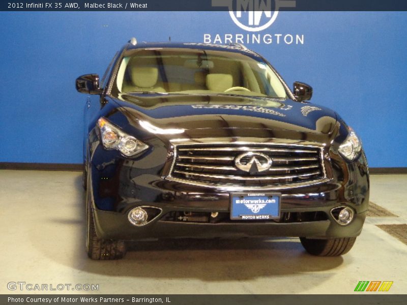 Malbec Black / Wheat 2012 Infiniti FX 35 AWD