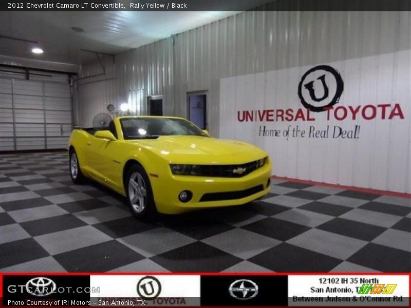 Rally Yellow / Black 2012 Chevrolet Camaro LT Convertible