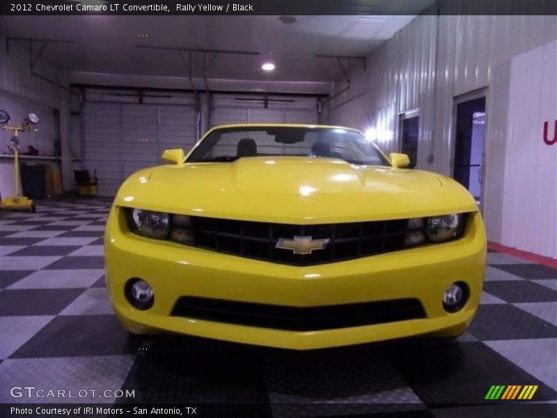 Rally Yellow / Black 2012 Chevrolet Camaro LT Convertible