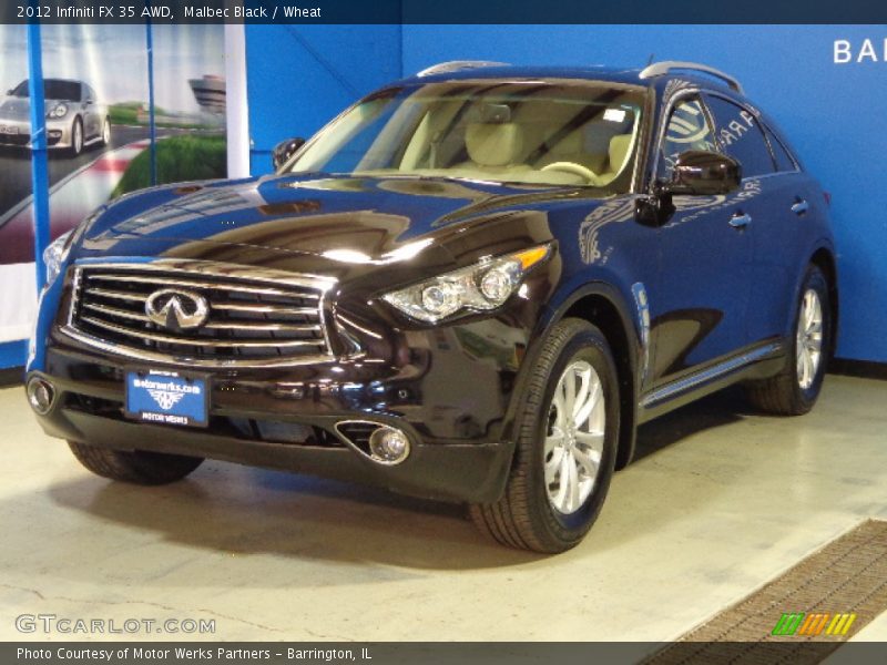 Malbec Black / Wheat 2012 Infiniti FX 35 AWD