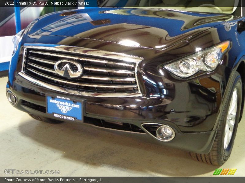 Malbec Black / Wheat 2012 Infiniti FX 35 AWD
