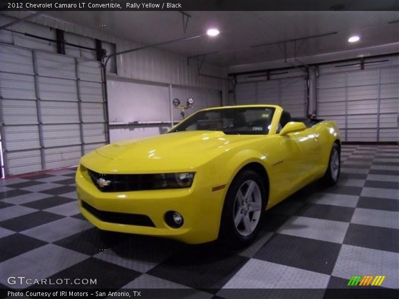 Rally Yellow / Black 2012 Chevrolet Camaro LT Convertible