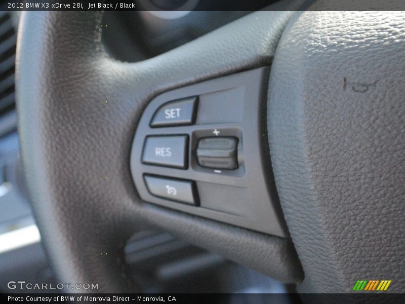 Jet Black / Black 2012 BMW X3 xDrive 28i