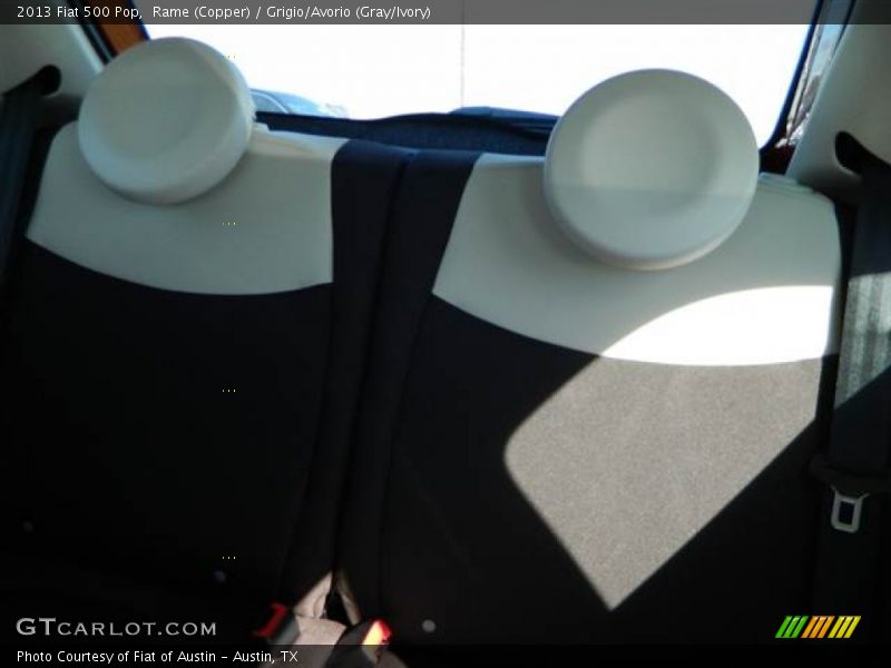 Rame (Copper) / Grigio/Avorio (Gray/Ivory) 2013 Fiat 500 Pop