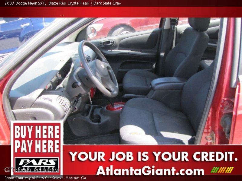 Blaze Red Crystal Pearl / Dark Slate Gray 2003 Dodge Neon SXT