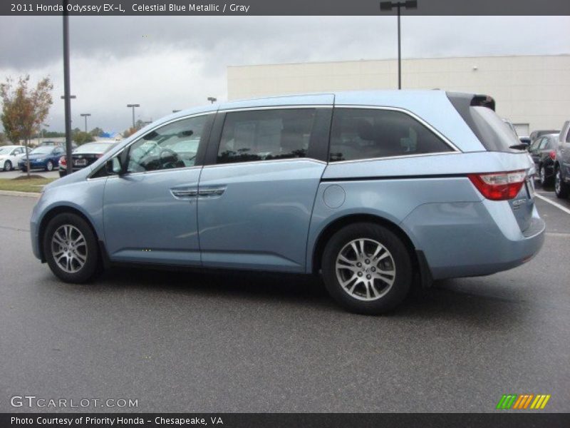 Celestial Blue Metallic / Gray 2011 Honda Odyssey EX-L