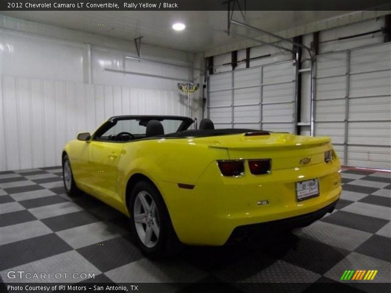 Rally Yellow / Black 2012 Chevrolet Camaro LT Convertible