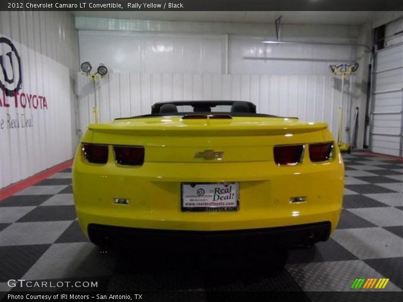 Rally Yellow / Black 2012 Chevrolet Camaro LT Convertible