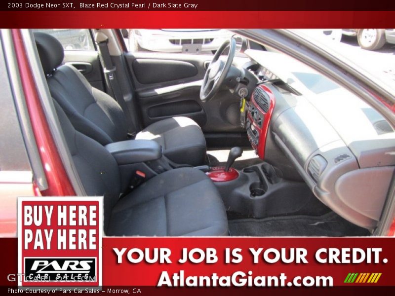 Blaze Red Crystal Pearl / Dark Slate Gray 2003 Dodge Neon SXT