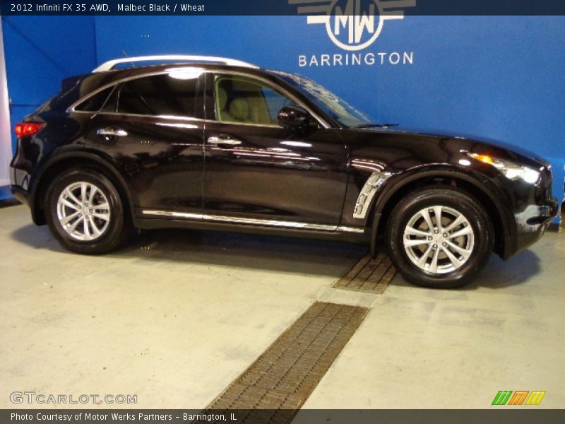 Malbec Black / Wheat 2012 Infiniti FX 35 AWD
