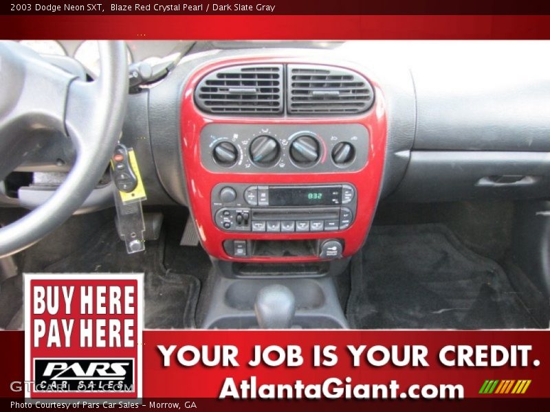 Blaze Red Crystal Pearl / Dark Slate Gray 2003 Dodge Neon SXT