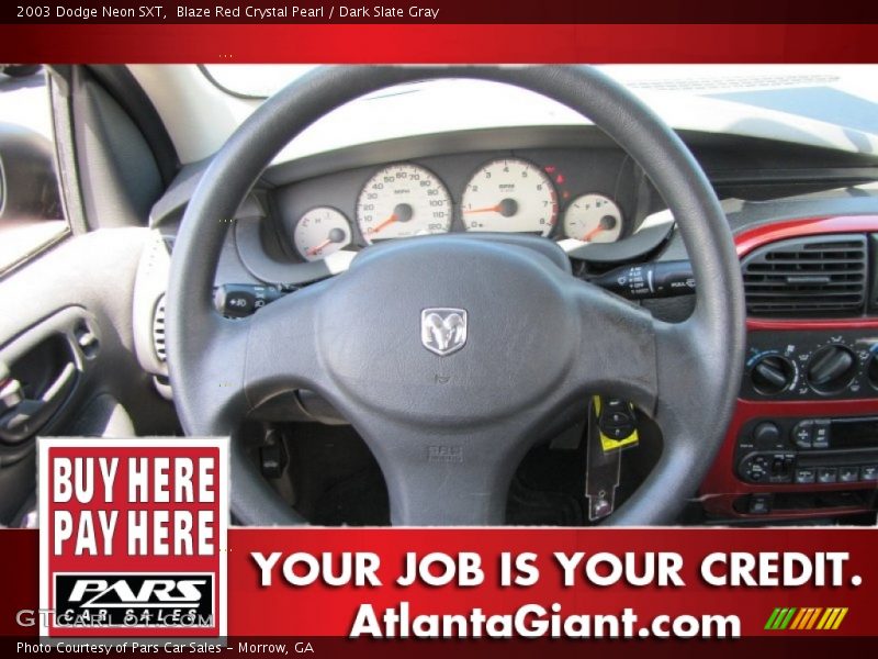 Blaze Red Crystal Pearl / Dark Slate Gray 2003 Dodge Neon SXT