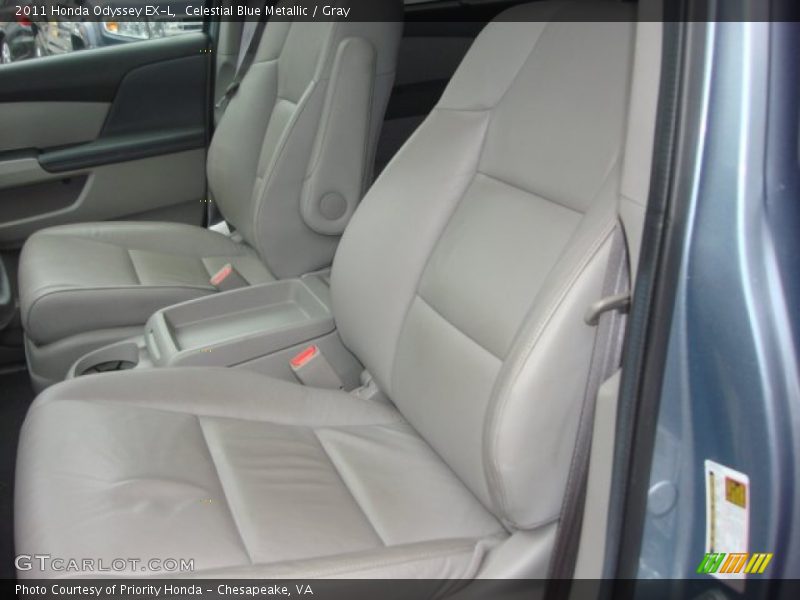 Celestial Blue Metallic / Gray 2011 Honda Odyssey EX-L