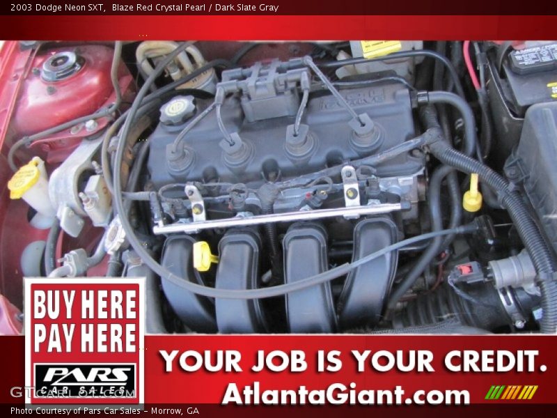 Blaze Red Crystal Pearl / Dark Slate Gray 2003 Dodge Neon SXT