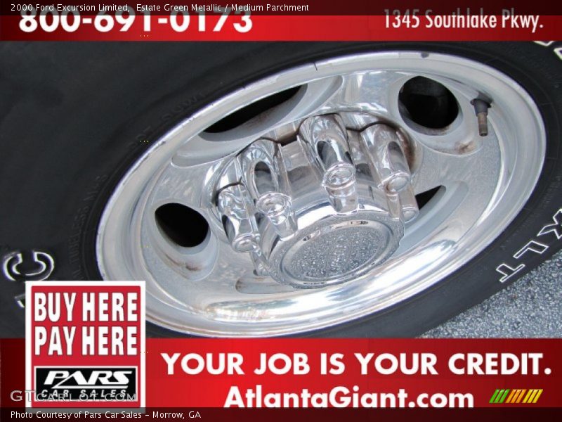 Estate Green Metallic / Medium Parchment 2000 Ford Excursion Limited