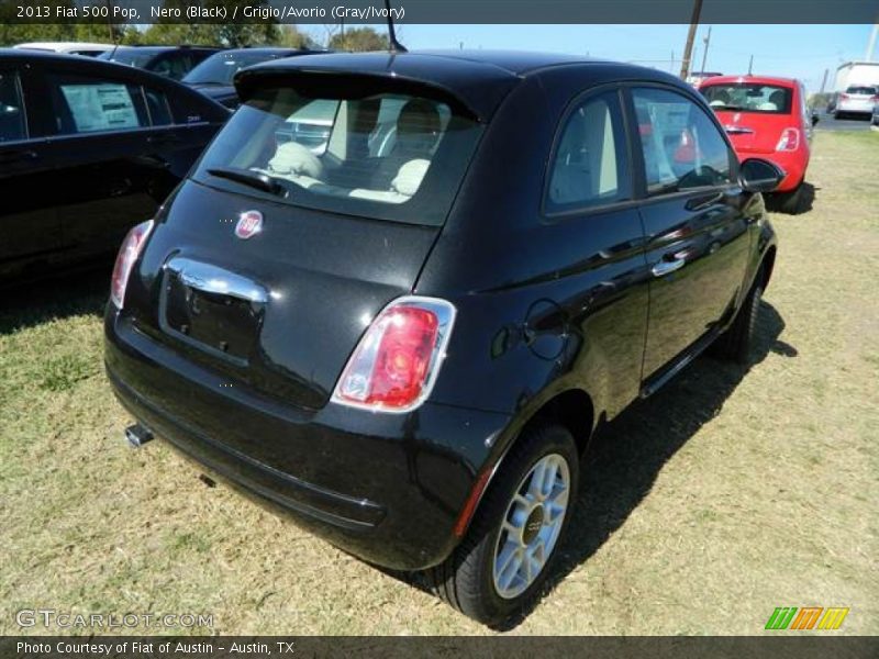 Nero (Black) / Grigio/Avorio (Gray/Ivory) 2013 Fiat 500 Pop