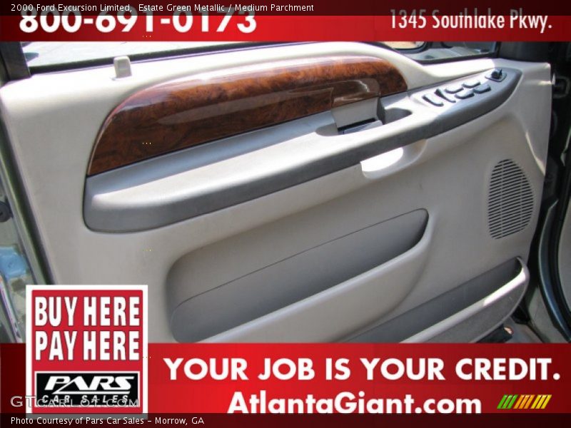 Estate Green Metallic / Medium Parchment 2000 Ford Excursion Limited