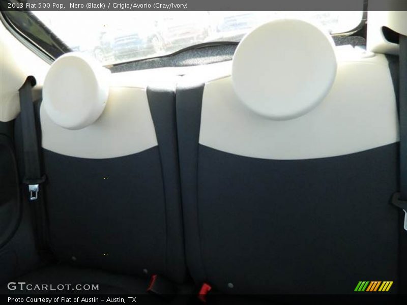 Nero (Black) / Grigio/Avorio (Gray/Ivory) 2013 Fiat 500 Pop