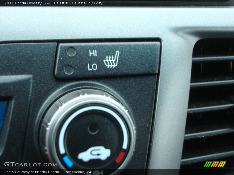 Celestial Blue Metallic / Gray 2011 Honda Odyssey EX-L