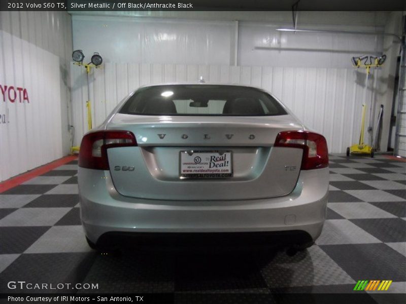Silver Metallic / Off Black/Anthracite Black 2012 Volvo S60 T5
