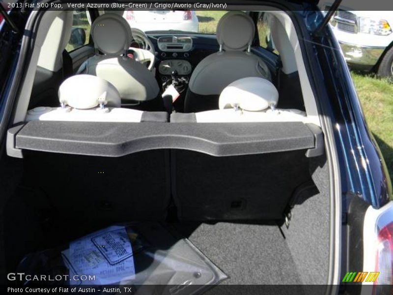 Verde Azzurro (Blue-Green) / Grigio/Avorio (Gray/Ivory) 2013 Fiat 500 Pop