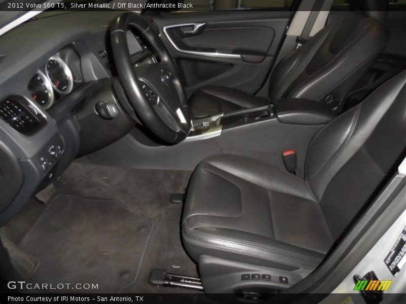 Silver Metallic / Off Black/Anthracite Black 2012 Volvo S60 T5