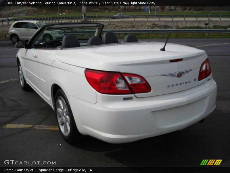 Stone White / Dark Slate Gray/Light Slate Gray 2008 Chrysler Sebring Touring Convertible