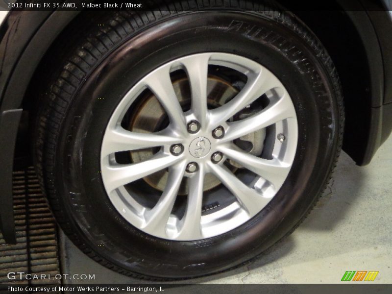Malbec Black / Wheat 2012 Infiniti FX 35 AWD