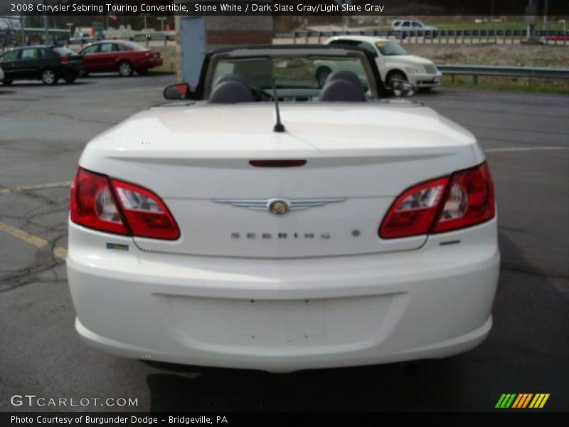 Stone White / Dark Slate Gray/Light Slate Gray 2008 Chrysler Sebring Touring Convertible