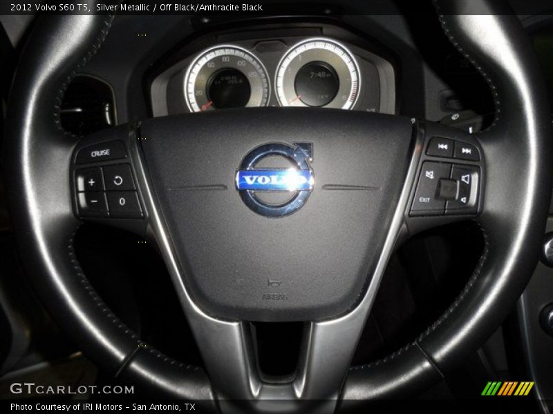 Silver Metallic / Off Black/Anthracite Black 2012 Volvo S60 T5