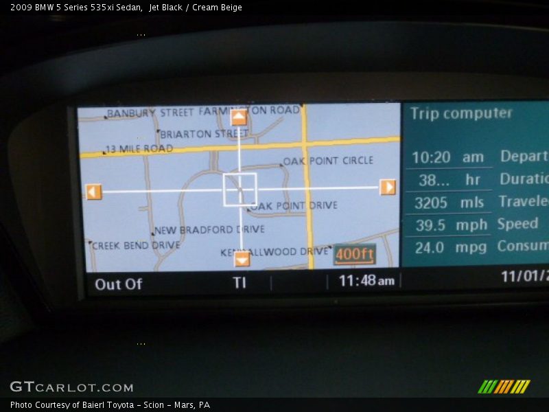 Jet Black / Cream Beige 2009 BMW 5 Series 535xi Sedan