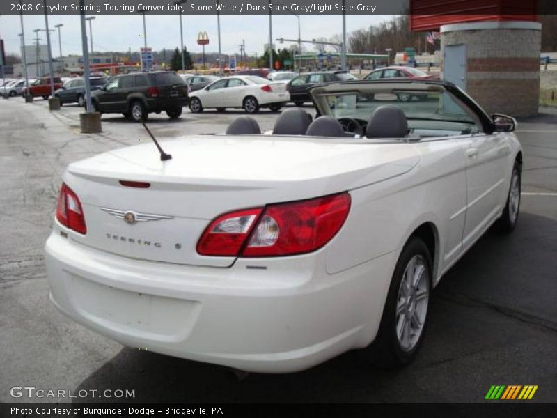 Stone White / Dark Slate Gray/Light Slate Gray 2008 Chrysler Sebring Touring Convertible