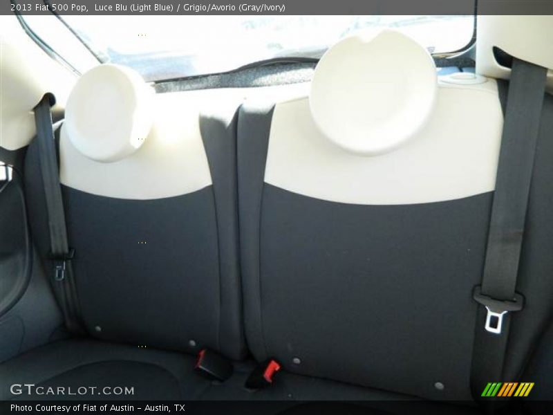 Luce Blu (Light Blue) / Grigio/Avorio (Gray/Ivory) 2013 Fiat 500 Pop