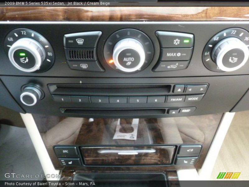 Jet Black / Cream Beige 2009 BMW 5 Series 535xi Sedan