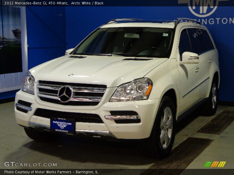 Arctic White / Black 2012 Mercedes-Benz GL 450 4Matic