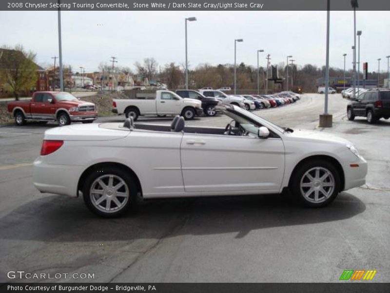 Stone White / Dark Slate Gray/Light Slate Gray 2008 Chrysler Sebring Touring Convertible