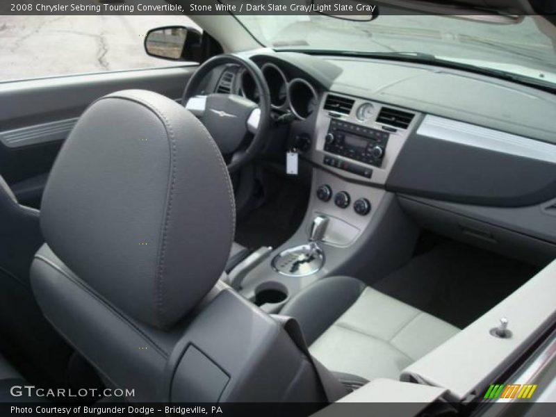 Stone White / Dark Slate Gray/Light Slate Gray 2008 Chrysler Sebring Touring Convertible