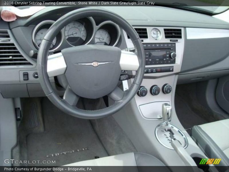 Stone White / Dark Slate Gray/Light Slate Gray 2008 Chrysler Sebring Touring Convertible