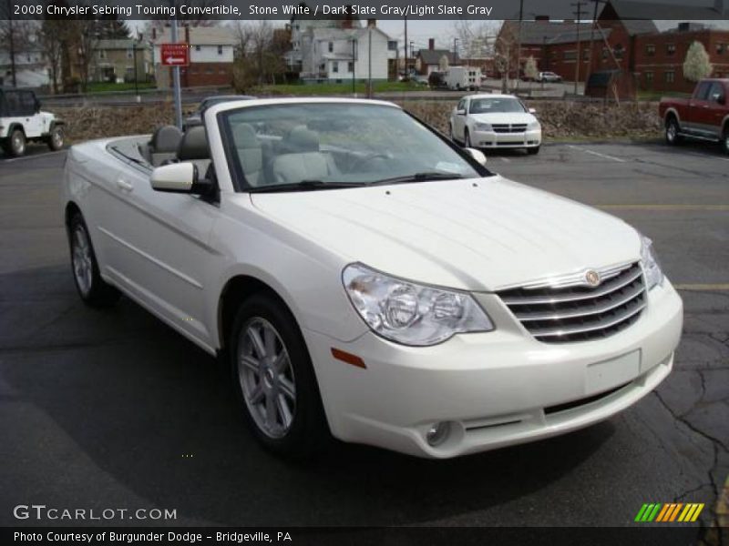 Stone White / Dark Slate Gray/Light Slate Gray 2008 Chrysler Sebring Touring Convertible