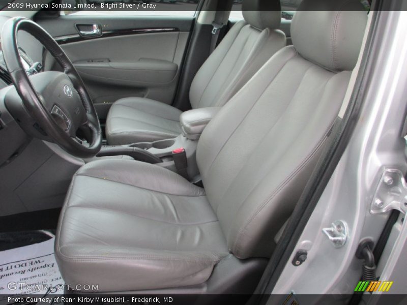 Bright Silver / Gray 2009 Hyundai Sonata Limited