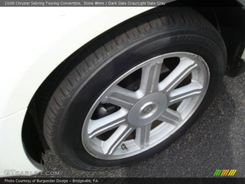 Stone White / Dark Slate Gray/Light Slate Gray 2008 Chrysler Sebring Touring Convertible