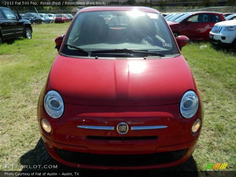 Rosso (Red) / Rosso/Nero (Red/Black) 2013 Fiat 500 Pop