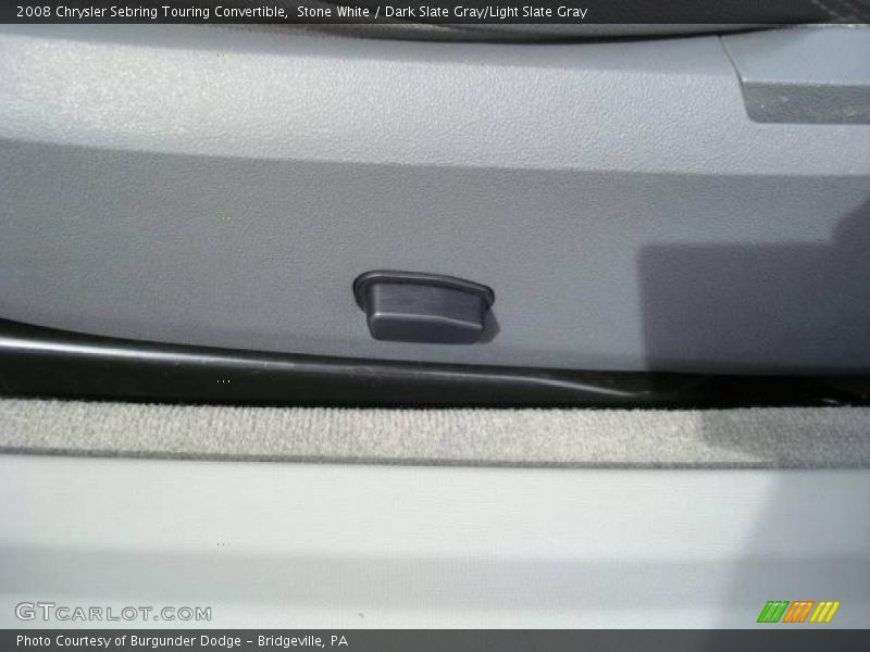 Stone White / Dark Slate Gray/Light Slate Gray 2008 Chrysler Sebring Touring Convertible