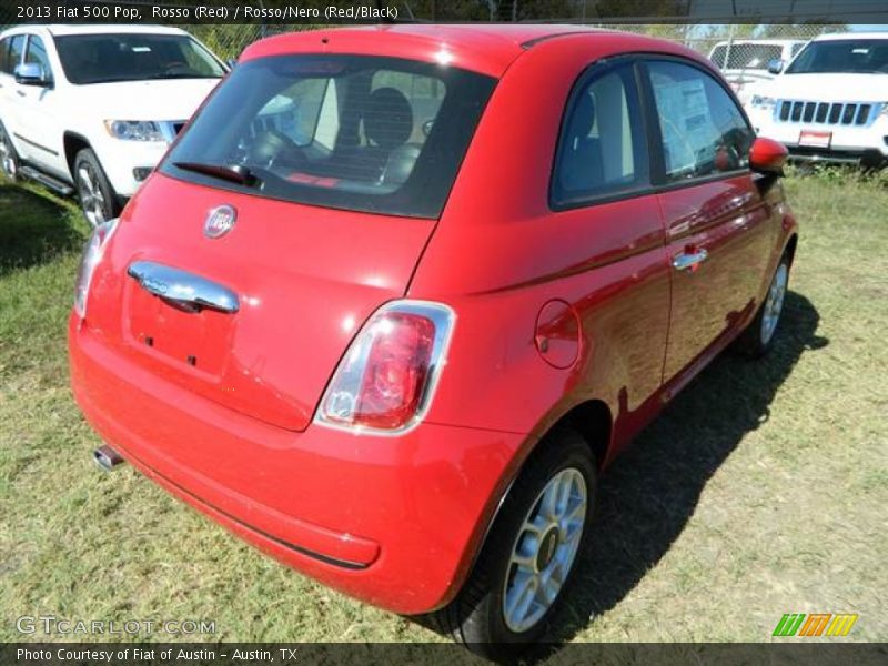 Rosso (Red) / Rosso/Nero (Red/Black) 2013 Fiat 500 Pop