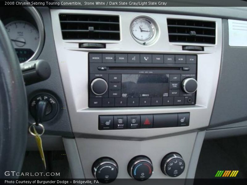 Stone White / Dark Slate Gray/Light Slate Gray 2008 Chrysler Sebring Touring Convertible