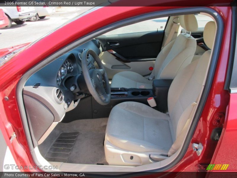 Crimson Red / Light Taupe 2006 Pontiac G6 Sedan