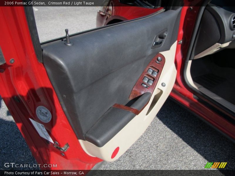 Crimson Red / Light Taupe 2006 Pontiac G6 Sedan